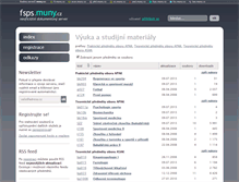 Tablet Screenshot of fsps.muny.cz